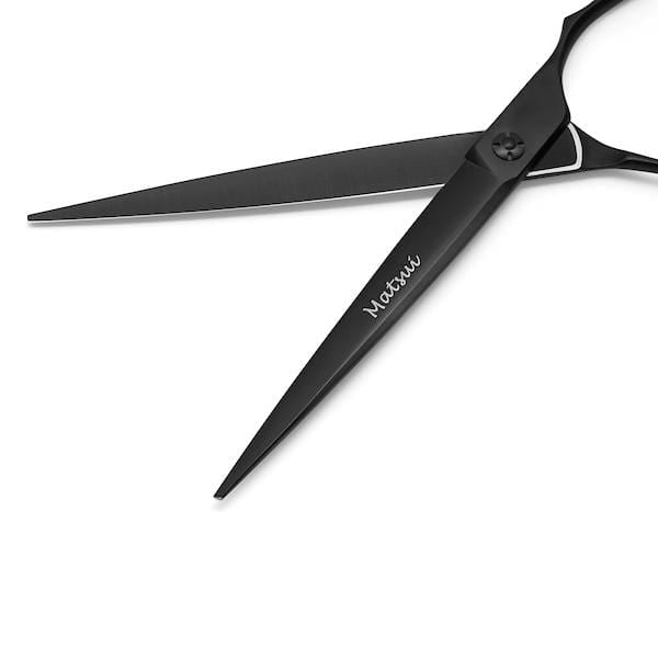 2020 Matsui Aichei Mountain Matte Black Scissor, Curved & Thinner Triple Set (2166732161097)