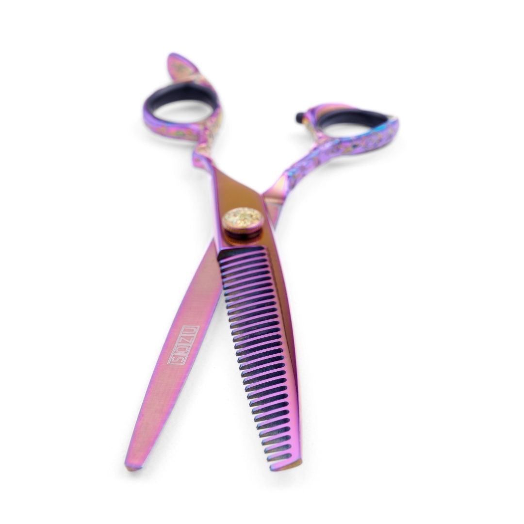 Sozu Dog Grooming Thinning Scissor Rainbow