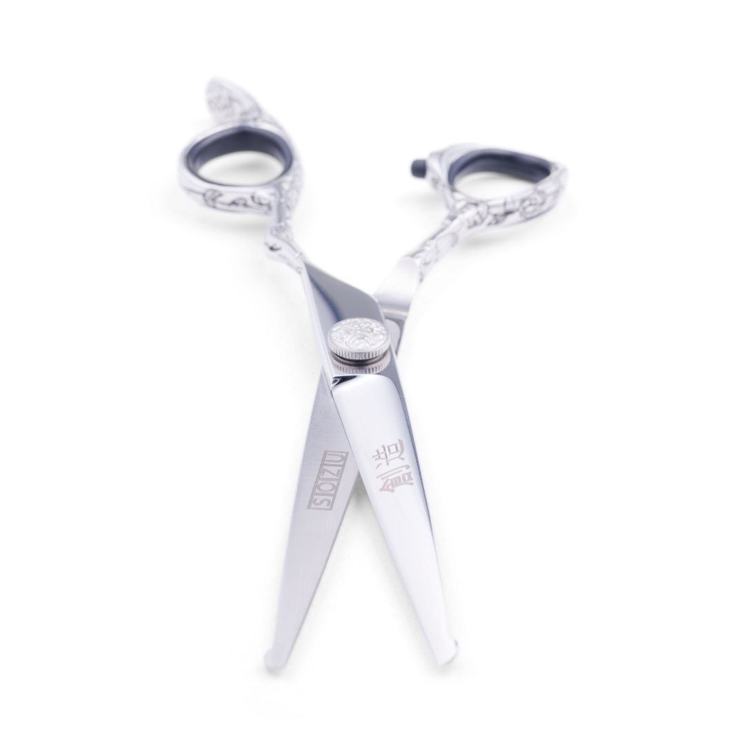 Sozu Flo Ball Tip Dog Grooming Scissor Silver Duo