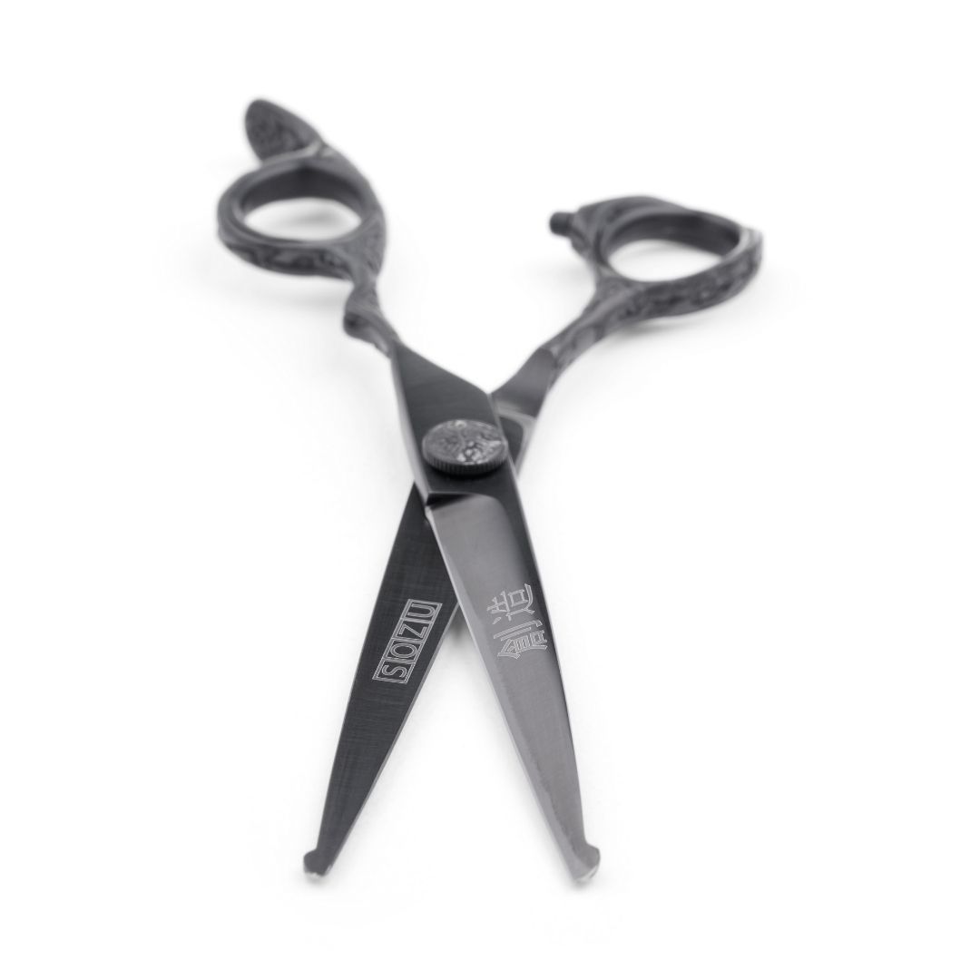 Sozu Flo Ball Tip Dog Grooming Scissor Black Duo