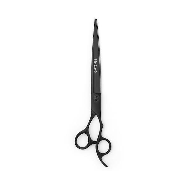 2020 Matsui Matte Black Curved Cutting Scissor (2166688579657)