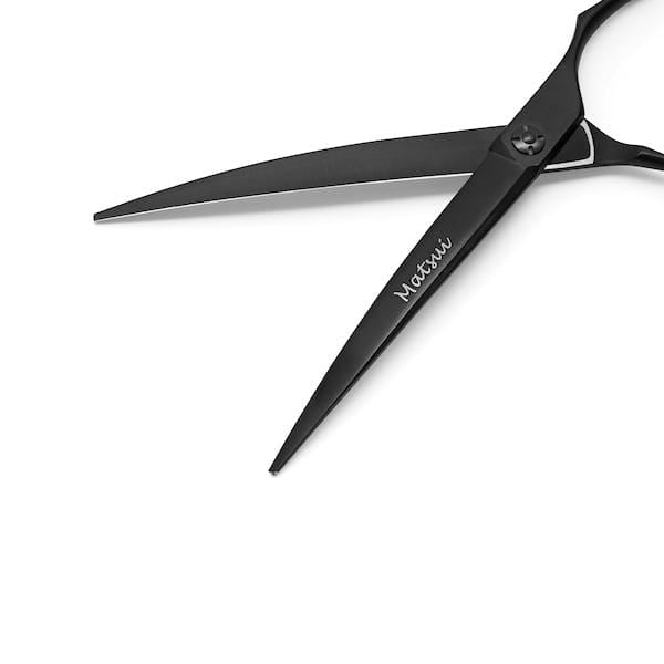 2020 Matsui Matte Black Curved Cutting Scissor (2166688579657)