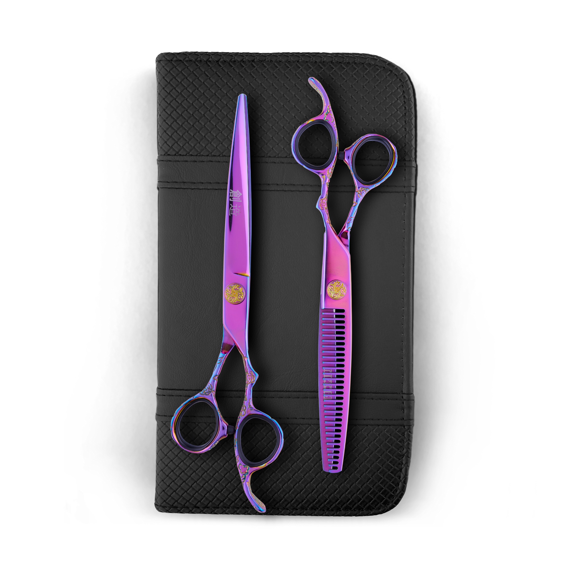 Sozu Curved Dog Grooming Scissor Rainbow Duo